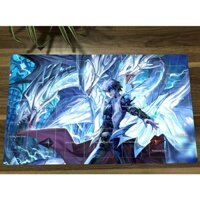 New Yugioh Playmat Kaiba Seto Blue-Eyes White Dragon Yugioh TCG CCG OCG Thảm lót chuột có vùng