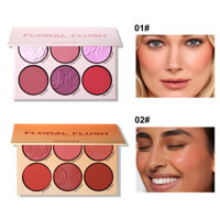 New Product#MakeupMAFFICKFlower Red Blusher Plate Matte Blush Matte Eyeshadow Palette Hot Sale4wu