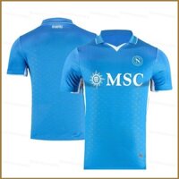 New1 2024-2025 Serie A SSC Napoli Áo sân nhà Trẻ em Người lớn Áo thun bóng đá Plus Kích thước-crulean