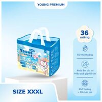 (New)BỈM YOUNG TÃ QUẦN SIZE XXXL PREMIUM (>20KG)