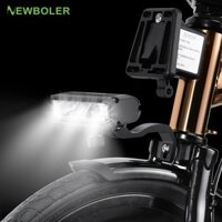 Newboler 2000 Lumens Brompton Xe Đạp Bộ Đèn Pha Xe Đạp Sạc USB IPX6 Chống Nước Đi Xe Đạp Đèn Pin Vỏ Nhôm Phụ Kiện Xe Đạp
