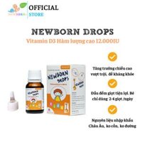 Newborn Drops VITAMIN D3 12000IU Giúp tăng cường hấp thu canxi cho tre nho 15ml