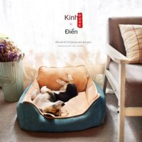 NEWCũi cho chó bốn mùa nói chung ấm mùa đông dày cho chó cũi đệm ngủ đệm cho chó nhỏ vừa và lớn chó mèo chất độn chuồng