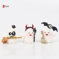 Newearth GIỚI HẠN 8 cái / bộ Búp bê ma bí ngô PVC Đồ trang trí dễ thương Phụ kiện