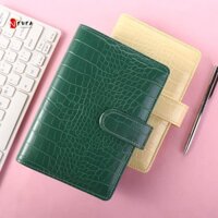 Newearth GIỚI HẠN Chất Kết Dính Bao Đồ Dùng Học Tập Nhật Ký Chương Trình Nghị Sự 6 Nhẫn A6 Notebook Văn Phòng Phẩm Họa Tiết Cá Sấu