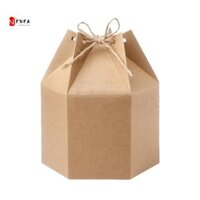 Newearth GIỚI HẠN Hộp Quà Tặng Nhà 10 / 30 / 50 Gói Tông Đèn Lồng Giấy Kraft Dự Tiệc Cung Cấp
