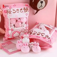 Newearth LIMIT A Plushie Túi Pudding Đồ Chơi Nhồi Bông Bé Gái Quà Tặng Sakura Bunny Sinh Nhật Có Thể Tháo Rời Động Vật Mini Bóng Ném Gối
