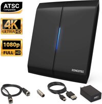 [Newer 2020] Amplified HD Digital TV Antenna Long 200+ Miles Range - Support 4K 1080p Fire TV Stick and All Older TV's Indoor Powerful HDTV Amp...