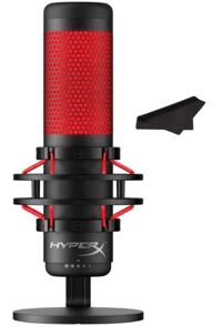 Newest HyperX QuadCast USB Multi-Pattern Electret Condenser Microphone | for PS4, PC, Mac, Podcasts, Twitch, YouTube | Pop Filter | Anti-Vibration ...