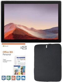 Newest Microsoft Surface Pro 7 12.3 Inch Touchscreen Tablet PC Bundle with Office 365 Personal (1 Year) And WOOV sleeve, Intel 10th Gen Core i5, 8G...