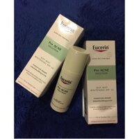 【NEW】Eucerin Pro ACNE Solution Day Mat Whitening SPF 30: Kem Dưỡng Trắng, Chống Nắng Ban Ngày cho Da Mụn (50 ml)