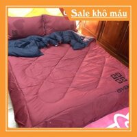 NEW[HOT]Bộ Gra Trải Giường Vỏ Chăn 5 Món (Hình Thật)Chăn 2 mặt hồng phối xám M2*2M-M4*2M- M6*2M-M8*2M.......