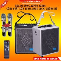 [NEW]Loa Bluetooth AZPro AZ 366 Di Động Nhỏ Gọn, Loa Karaoke, Công Suất 150W, Bass 16cm Mạnh Mẽ, Tiện Lợi, Vỏ Gỗ Bọc Da