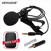 Newmsnr 48kHz Độ phân giải cao Đa hướng Pickup Chip DSP Chất lượng âm thanh Lavalier Microphone Mini Clip Ve áo Micro cho kalaok, Ghi Video, Phát sóng trực tiếp, Vlogging ect