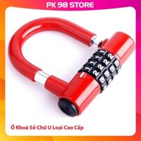 ⚡NEW⚡Ổ Khoá Số Chữ U Loại Cao Cấp - Ổ Khoá Mật Mã 4 Số An Toàn Chống Trộm, Bảo Mật Cao