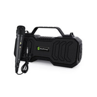 NewRixing NR-4500M with Extemal Microphone Wireless bluetooth Speaker Portable TWS Dual Machine in Parallel Mini Vard Su