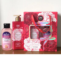 [New_set quà tặng] Sữa tắm On the body 500g tặng kèm chai dầu gội muối hồng Himalaya (Mẫu mới nh