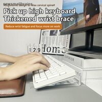 Newsmallbrains Có Thể Tháo Rời Nghiêng Bàn Phím Đứng Công Thái Học Gõ Bàn Phím Acrylic Riser Nghiêng Bàn Phím Máy Tính Nâng Cho Trò Chơi Văn Phòng Tại Nhà NSB