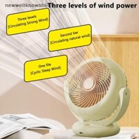 Newwellknownbliss Mini Quạt Di Động Để Bàn Quạt Điện Xoay Góc Có Thể Điều Chỉnh Yên Tĩnh Sạc Quạt Không Dây Cho Phòng Văn Phòng Tại Nhà Cắm Trại RTT