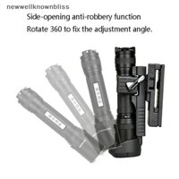 Newwellknownbliss Túi đựng đèn pin xoay 360 độ Mở đầu Giá đỡ đèn pin nhỏ gọn cho đai nhiệm vụ cho cắm trại ngoài trời / đi bộ đường dài / leo núi RTT