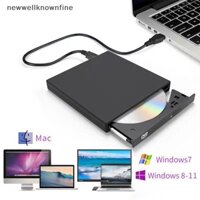 Newwellknownfine USB 2.0 Bên Ngoài Đầu DVD CD Ổ Đĩa Mp3 Phim Nhạc Di Động Đầu Đọc Cho Windows 7 / 8 / 10 Laptop Máy Tính Để Bàn PC Máy Tính WEE