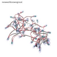 Newwellknowngreat 50 Cái DC5V WS2811 Mô-đun đèn Led Pixel đủ màu 12MM 14CM Dây IP68 Dây đèn Led kỹ thuật số RGB chống nước để trang trí lễ hội RRT