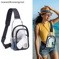 Newwellknowngreat Túi đeo vai PVC hai lớp trong suốt Túi đeo chéo chống thấm nước RRT