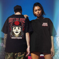 Newwestern Joker Face Dạo Phố Phong Cách Áo Thun Đen Hợp Thời Trang Hip Tee Cao Cấp