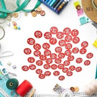 Nex 100 Miếng Thẻ Số ID Tròn ABS ID Số Nhãn Tủ Khóa Có Thể Tái Sử Dụng Cho Thẻ Chìa Khóa