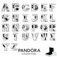nex 100% PANDORA genuine S925 sterling silver jewelry bracelet pendant PANDORA ABC 26 letter Charm Pendant A584