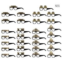 Nex 30 Chiếc 2025 Kính Giấy 3D Năm Mới Kính Mắt Handmade Để Trang Trí Tiệc