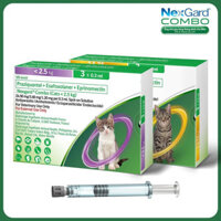 NexGard COMBO - Hộp 1 ống nhỏ gáy cho mèo size <7.5kg phòng & trị nội, ngoại ký sinh