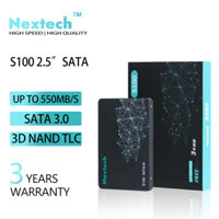 Nextech S100 3D TLC 2.5 ′ ′ SATA SSD 128GB 256GB 512GB 1TB 550MB / Ổ cứng thể rắn với hiệu suất cao