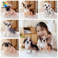 Nexusbeam Đồ chơi sang trọng cho chó, Thú nhồi bông Puppy Husky Búp bê nhồi bông cho chó, Chó hồi vàng tinh tế Kawaii Chihuahua Mô phỏng chó Đồ chơi trẻ em sang trọng