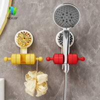 Nexusf 3 Giá đỡ cốc hút, Giá đỡ vòi hoa sen treo tường không đục lỗ, Phụ kiện đế vòi phun bằng nhựa di động Giá đỡ đầu vòi hoa sen Khách sạn