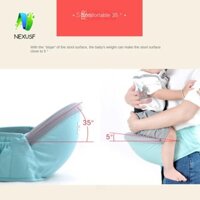 Nexusf Baby Carrier, Dây đeo an toàn có thể điều chỉnh, Ghế đẩu lưng mặt trước đa chức năng thoáng khí cho trẻ sơ sinh Túi xách Kangaroo