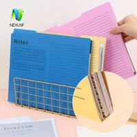 Nexusf Ghi chú viết a4 Trình sắp xếp tập tin, Lưu trữ máy tính để bàn Lineate Thư mục Manila có thể ghi được, Hộp đựng tài liệu dung lượng lớn đa chức năng a4 Thư mục giấy tập tin Lưu trữ