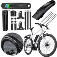 Nexusf Xe Đạp Vỏ Cứng Chắn Bùn, PVC Có Thể Điều Chỉnh Xe Đạp Phía Trước Phía Sau Chắn Bùn, Phụ Kiện Đi Xe Đạp Nhựa Đen Nhẹ MTB Bicyele Fender Phụ Kiện Xe Đạp