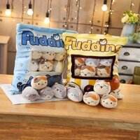 Nexusglide Gối Sang Trọng Có Thể Tháo Rời Sinh Nhật Nhồi Bông Đồ Chơi Ngủ Túi Kẹo Sakura Bunny Corgi Túi Đồ Chơi Sang Trọng