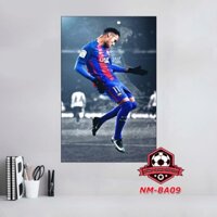 (Neymar JR-Barcelona) Tranh tráng gương cầu thủ Neymar khoác áo Barcelona, tranh Neymar JR full HD