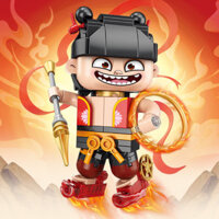 Nezha 2 khối xây dựng đồ chơi trẻ em mô hình lắp ráp đồ trang trí Devil Boy Conquers the Sea