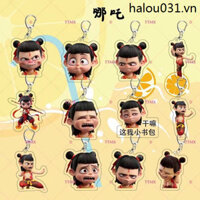 Nezha 2 Motong Haohai Nezha Hàng Hóa Series Trang Trí Dễ Thương Schoolbag Mặt Dây Chuyền Acrylic Quà Tặng Nhỏ Móc Khóa