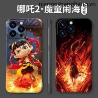 Nezha 2 Thích hợp cho vỏ điện thoại Apple 16 iphone15 Phong cách mới 13promax Không viền 14plus Magic Boy Haohai 11 Half Pack 12mini Phim hoạt hình xr Couple se2 Chống sốc 7 / 8 Nezha