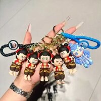 Nezha Ao Beng Móc Khóa Hoạt Hình Ngôi Sao Chuông Móc Khóa Nezha Anime Acrylic Schoolbag Ngoại Vi Mặt Dây Chuyền