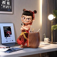 Nezha Bút Đựng Đồ Trang Trí Hình diy Văn Phòng Hoạt Hình Bút ins Hộp Đựng Trang Điểm