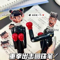 Nezha Emoticon Bút Quyền Anh Giá Trị Cao Ngộ nghĩnh Giải Nén Vui Vẻ Sinh Viên Đen Bút Bi Nặng Quyền Anh Tấn Công Bút Bộ Sưu Tập 3.24