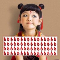 Nezha Forehead Trung Tâm Lông Mày Demon Child Advent Trẻ Em Hình Xăm Miếng Dán COS Sticker Ao Bing Lông Mày Trung Tâm Màu Xanh Hình Xăm Miếng Dán