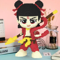 nezha nezha motor nuclear nezha gundam nezha mô hình Tương thích với khối Lego, quà tặng năm mới Nezha, đồ chơi giáo dục có độ khó lắp ráp, quà tặng ngày lễ trang trí