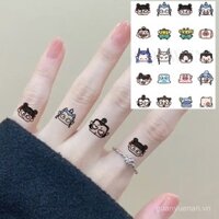 Nezha Nhiều Màu Sắc Hình Xăm Dán Ngón Tay Họa Tiết Nhỏ Giấy Dễ Thương Series Có Thể Giặt Lâu Dài Sinh Viên Hoạt Hình Tay