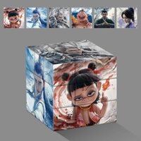 Nezha Rubik 's Cube Toy Magic Child Ma Thuật Biển Ma Ám Ngoại Vi Sáng Tạo Giải Nén Búp Bê Hình Trang Trí Khối Rubik